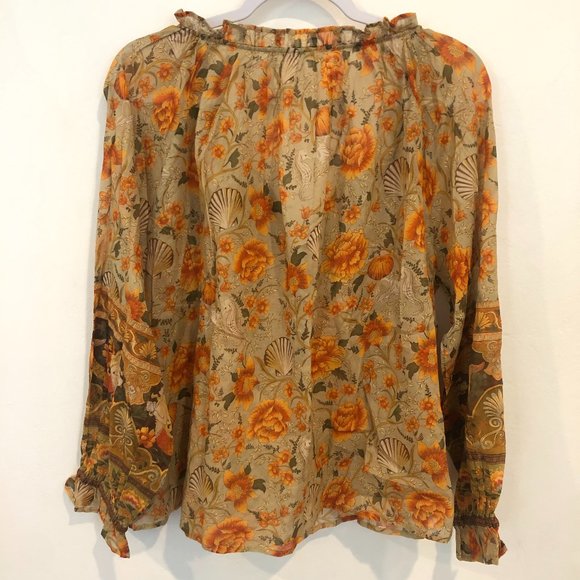 Spell & the Gypsy Seashell Blouse NEW Floral Top - Picture 12 of 16